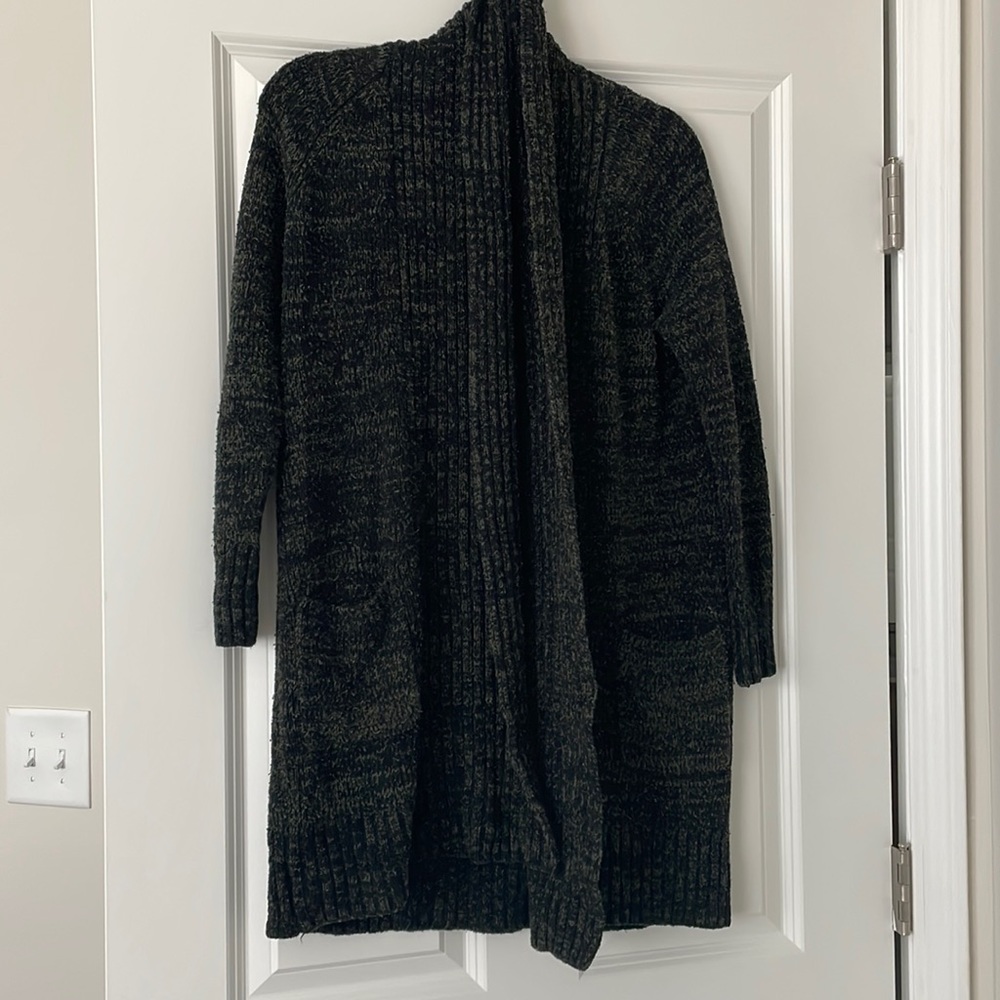 Black knit cardigan size xs